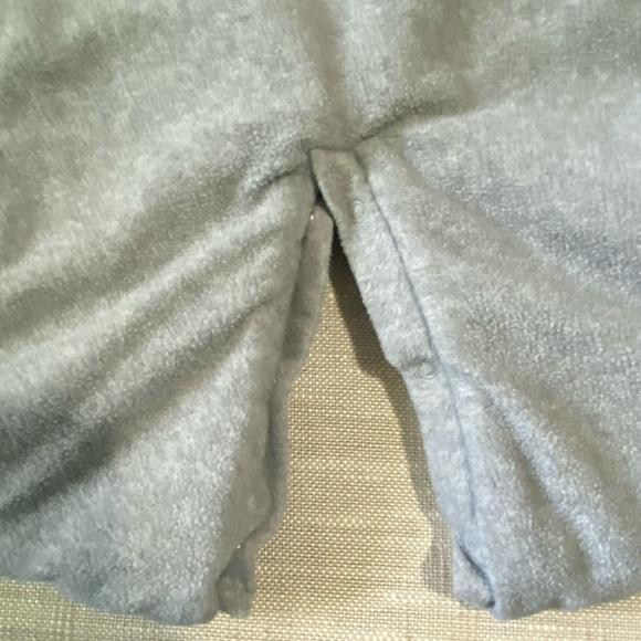 Gap Baby 3-6 mths Light Heather Grey Sherpa Lined Fleece Bundler-3-6 mths - Picture 8 of 13